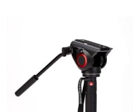 Manfrotto Monopod Video XPRO 4 sekc. + głowica 500PLONG - 1282639 - zdjęcie 4