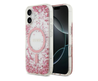 Guess Resin Bottom Glitter MagSafe do iPhone 17 różowy - 1365567 - zdjęcie 1