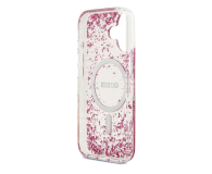 Guess Resin Bottom Glitter MagSafe do iPhone 17 różowy - 1365567 - zdjęcie 3