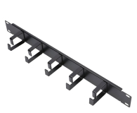 ExtraLink Organizer kabli Typ B 19" 1U (czarna) - 1323262 - zdjęcie 2