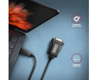 Axagon ADS-1PQN, USB-A 2.0 - RS-232 DB9-M FTDI adapter / kabel 1.5m - 1353394 - zdjęcie 5