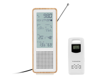 Thomson COSY Stacja pogodowa z radiem i głośnikiem BT biała - 1501902 - zdjęcie 4