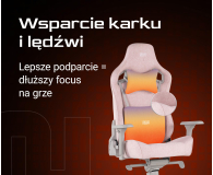SMX Fotel gamingowy Ararat różowy - 1308832 - zdjęcie 6