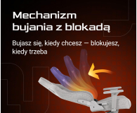 SMX Fotel gamingowy Ararat jasny szary - 1308833 - zdjęcie 4