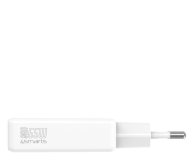 4smarts Ładowarka sieciowa PDPlug Slim Dual 65W GaN 2xUSB-C biały - 1512696 - zdjęcie 2