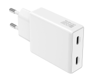 4smarts Ładowarka sieciowa PDPlug Slim Dual 65W GaN 2xUSB-C biały - 1512696 - zdjęcie 3