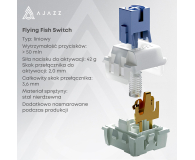 Ajazz AK820 Pro Flying Fish Switch Black Gray Yellow RGB - 1536362 - zdjęcie 7