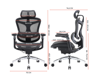 Sihoo DORO C300 PRO Mesh czarny - 1542252 - zdjęcie 16