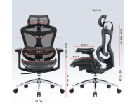 Sihoo DORO C300L Mesh czarny - 1542354 - zdjęcie 16