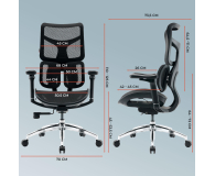 Sihoo DORO S100 Mesh czarny - 1542250 - zdjęcie 12