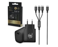 ExtraLink Smart Life SET03 Kabel 3w1 1,2m ładowarka 12 W PD3.0 czarny - 1550955 - zdjęcie 2