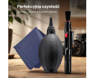 K&F Concept Zestaw czyszczący 3w1 - gruszka, mikrofibra, piórko fotograf - 1550373 - zdjęcie 3