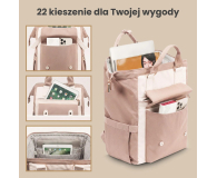 ExtraLink Black Forest by KM02 Beżowy kabinowy podróżny + kosmetyczka - 1570053 - zdjęcie 2