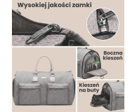 ExtraLink Black Forest by KM05 Torba Podróżna rozkładana + kosmetyczka - 1570054 - zdjęcie 3