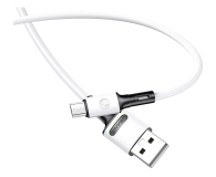 USAMS Kabel U52 microUSB 2A Fast Charge 1m biały SJ435USB01 - 1569043 - zdjęcie 1