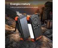 ExtraLink POWERBANK SOLARNY 20000MAH 20W DYNAMO INDUKCJA LAMPA LATARKA - 1570059 - zdjęcie 3