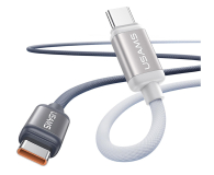 USAMS Kabel U 60W USB-C/USB-C 1,2m czarno biały - 1569122 - zdjęcie 2