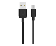 USAMS Kabel U-Turn microUSB 1m czarny MICUSBXD01 - 1569117 - zdjęcie 1