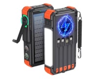 ExtraLink POWERBANK SOLARNY 20000MAH 20W DYNAMO INDUKCJA LAMPA LATARKA - 1570059 - zdjęcie 2