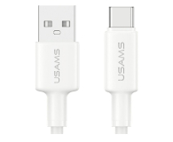USAMS Kabek U90 3A USB-A do USB-C biały - 1569160 - zdjęcie 1
