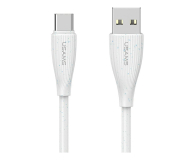 USAMS Kabel Green Series SJ714 18W 3A USB-A do USB-C 1m biały - 1569017 - zdjęcie 1