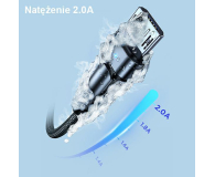 USAMS Kabel pleciony obrotowy U60 2A microUSB zielony - 1569074 - zdjęcie 9