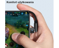 USAMS Kabel pleciony obrotowy U60 2A microUSB czarny - 1569082 - zdjęcie 7