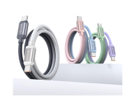 USAMS Kabel PD 60W USB-C/USB-C 1,2m niebiesko różowy - 1569077 - zdjęcie 3