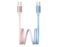 USAMS Kabel PD 60W USB-C/USB-C 1,2m niebiesko różowy - 1569077 - zdjęcie 1