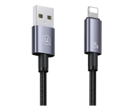 USAMS Kabel USB na Lightning 2,4A 1,2m Fast Charging stalowy - 1569036 - zdjęcie 1