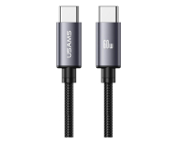 USAMS Kabel U91 60W USB-C do USB-C 1m stalowy - 1569126 - zdjęcie 1