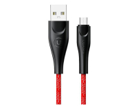 USAMS Kabel pleciony U41 microUSB 3m 2A czerwony - 1569119 - zdjęcie 1