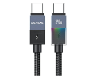 USAMS Kabel PD 240W USB-C/USB-C 1,2m stalowy - 1569134 - zdjęcie 1