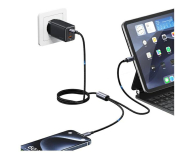 USAMS Kabel 2w1 2xUSB-C 72W 1,2m Aluminum - 1569153 - zdjęcie 5