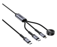 Unitek Kabel 3w1 USB-C  Lightning  Apple Watch PD 100W 480Mbps 1,2m - 1576038 - zdjęcie 4