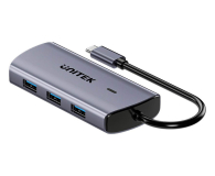 Unitek USB-C 6w1 3x USB-A 5Gbps PD 100W HDMI 4K@30Hz RJ45 - 1576039 - zdjęcie 4