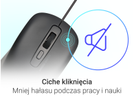 Silver Monkey Przewodowa mysz optyczna M110C - 1514813 - zdjęcie 4