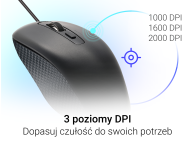 Silver Monkey Przewodowa mysz optyczna M110C - 1514813 - zdjęcie 5
