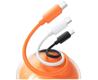 USAMS Kabel 3A Silicone Fast Charging USB-C pomarańczowy - 1569056 - zdjęcie 4