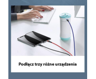 USAMS Kabel pleciony 3w1 0,35m 2A (lightning/microUSB/USB-C) - 1569027 - zdjęcie 6