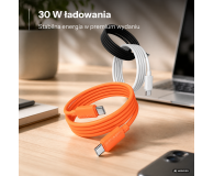 USAMS Kabel 30W 3A Silicone Fast Charging USB-C do Lightning biały - 1568987 - zdjęcie 2