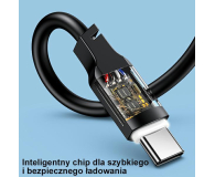 USAMS Kabel USB-C na USB-C 100W 1,2mPort Display purpurowy - 1569044 - zdjęcie 9