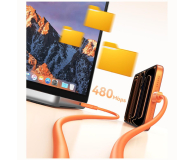 USAMS Kabel 30W 3A Silicone USB-C do Lightning pomarańczowy - 1569042 - zdjęcie 11
