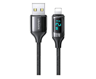 USAMS Kabel pleciony lightning 1,2mLED 2,4A Fast Charging czarny - 1569000 - zdjęcie 1