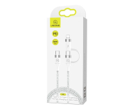 USAMS Kabel pleciony U31 USB-C na USB-C/lightning 60W PD biały - 1569009 - zdjęcie 1