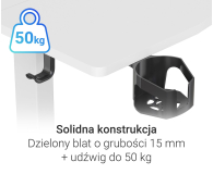 Silver Monkey ED-140 Essential Białe - 1337779 - zdjęcie 7