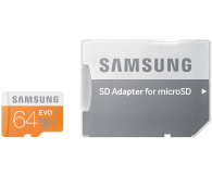 Samsung 64GB microSDXC Evo odczyt 48MB/s + adapter SD - 182050 - zdjęcie 2