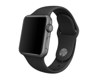 Apple Silikonowy do Apple Watch 38 mm czarno-stalowy - 273637 - zdjęcie 2