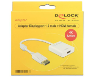 Delock Adapter DisplayPort - HDMI 4K (aktywny) - 237586 - zdjęcie 2