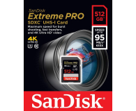 SanDisk 512GB SDXC Extreme Pro zapis 90MB/s odczyt 95MB/s - 254471 - zdjęcie 3